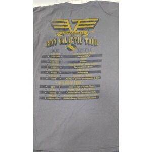 FLAWS Voyager 1 VSauce Exclusive 1977 Galactic Tour Gray T-Shirt Men's Large